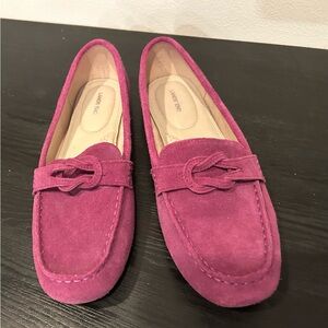 NEW Lands End suede leather Slip on Loafer size 11